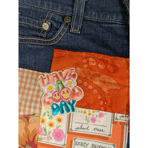 Refreshed - Levi's Upcycled Maxi Skirt Size 10p - Picture 4 of 7